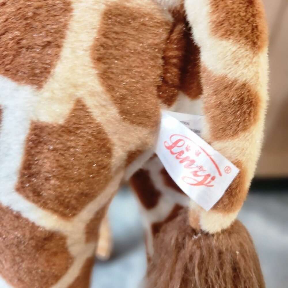 Linzy Plush Giraffe Large Standing Stuffed Animal Realistic Safari Decor Brown - Picture 5 of 6